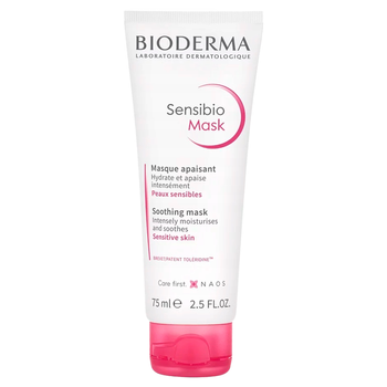 1x Maseczka do twarzy łagodząco nawilżająca BIODERMA SENSIBIO Mask 75ml